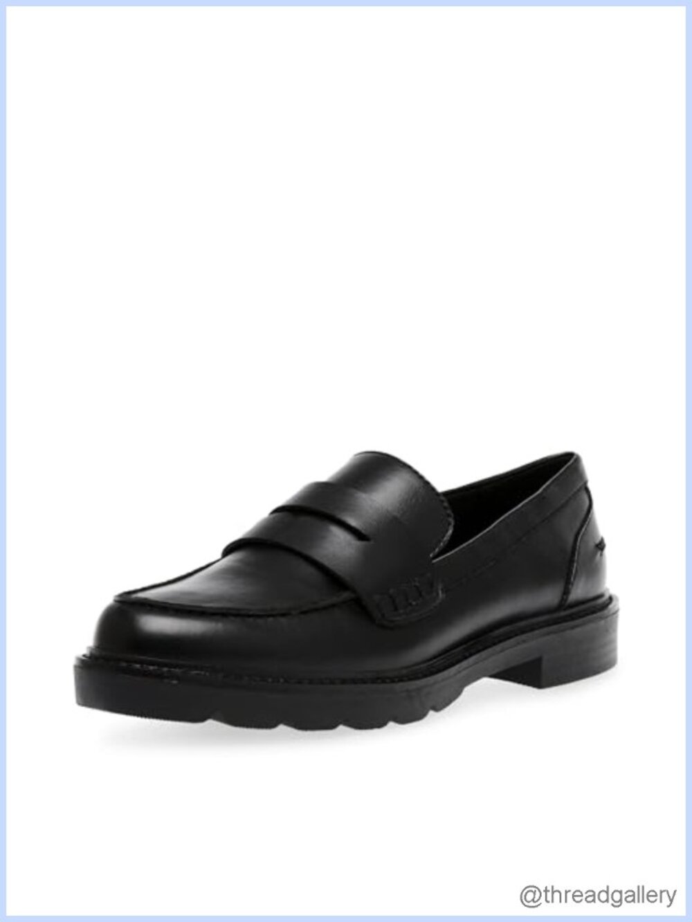 Anne Klein Emmylou Leather Slip On Loafer Mary Jane Flats